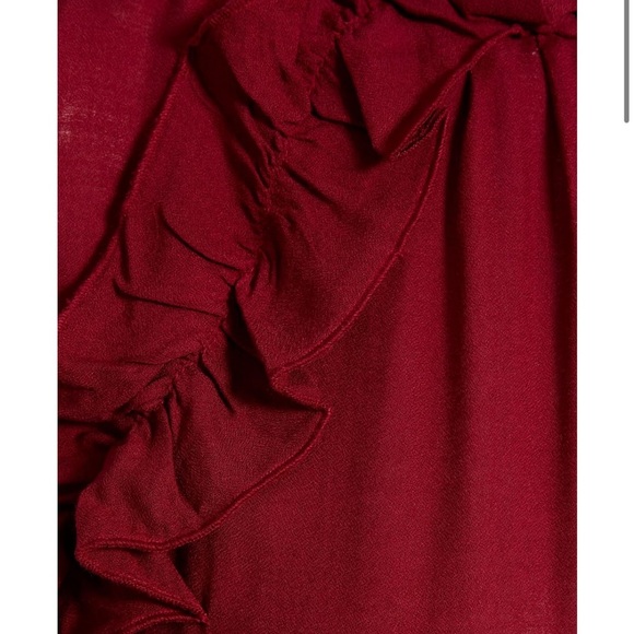 Hanie cold-shoulder ruffled gauze mini dress - Picture 6 of 6